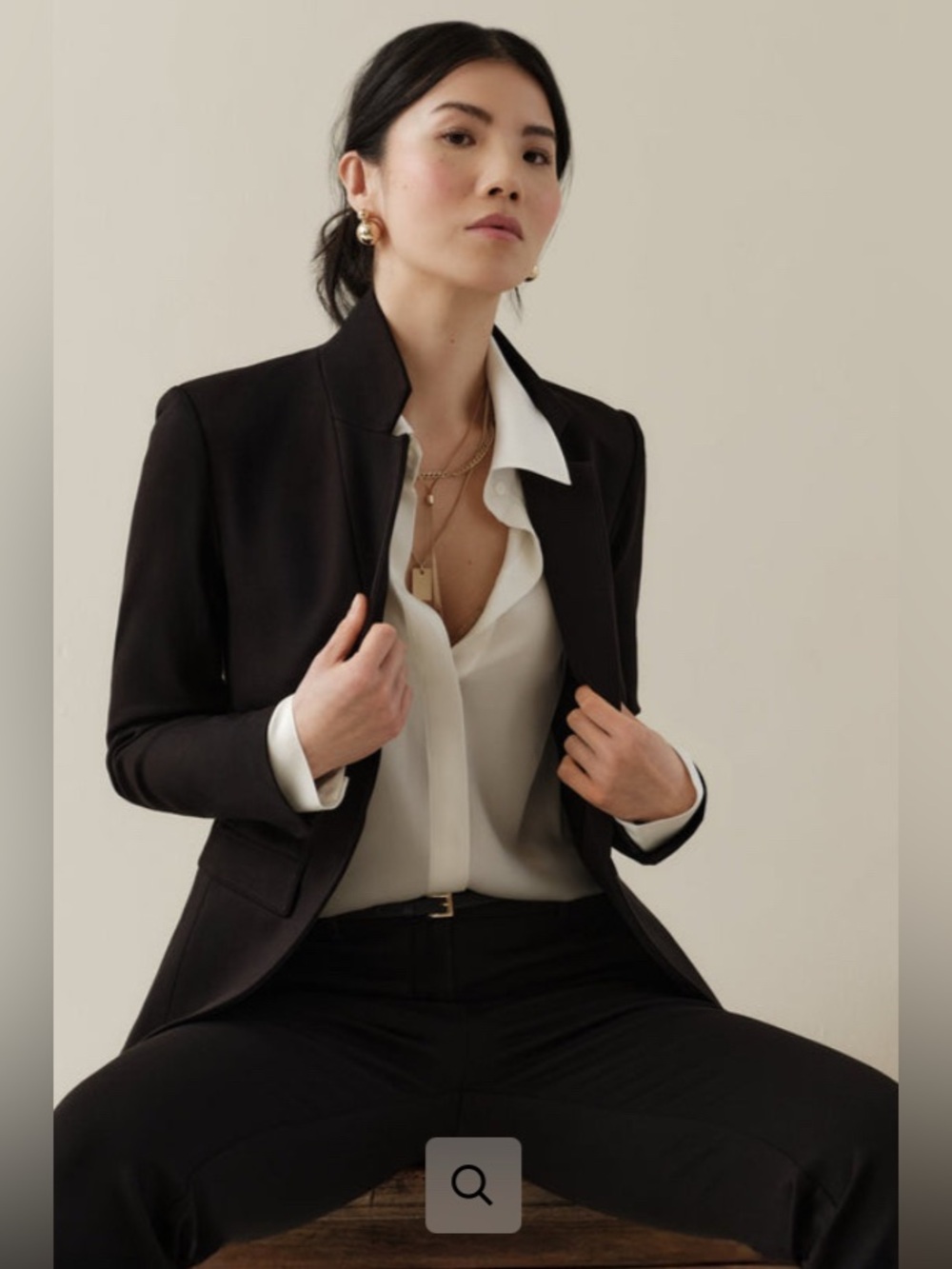 NWT SophieGrace Suit: Sloane Blazer and the Josephine Pant in Black Size XS